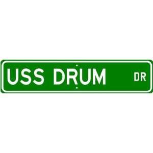 USS DRUM SSN 677 Street Sign   Navy Ship  Sports 