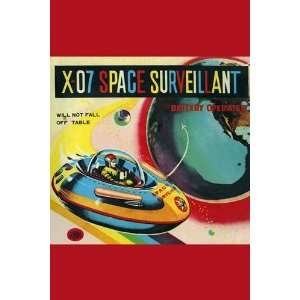  X07 Space Surveillant 1950 12 x 18 Poster