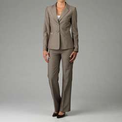 Tahari ASL Womens 2 button Pinstripe Pant Suit  