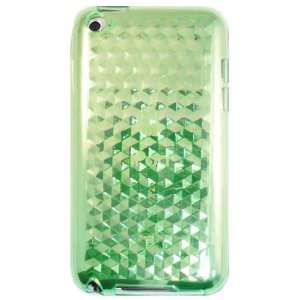  Green Hexagon Pattern Gel Case for Apple iPod Touch 4th 
