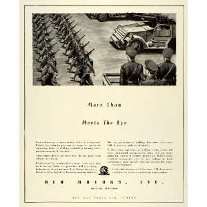 1944 Ad Reo Motors Inc Lansing Logo Troops Soldiers Military Equipment 