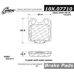  Centric Parts 100.07710 Original Equipment Formula Brake 
