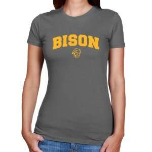  NCAA North Dakota State Bison Ladies Charcoal Logo Arch T 