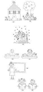 Stick Figure/People Coloring Book Great gift Cute  