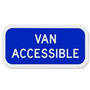  12 x 6 Van Accessible Parking Sign Patio, Lawn & Garden