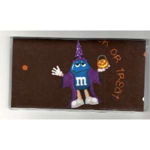  Checkbook Cover Halloween M&M Guy on Brown Everything 