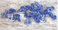 VINTAGE 20 SHIP BOAT BLUE ANCHOR SHAPED BUTTONS  