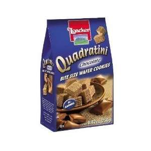 Loacker Quadratini, Chocolate Wafer Cookie, 8.8 Ounce Pack