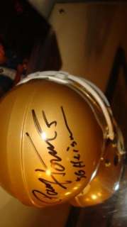 Paul Hornung SIGNED Notre Dame Helmet BANK  