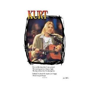 Kurt Cobain (Lyrics) Poster Print 