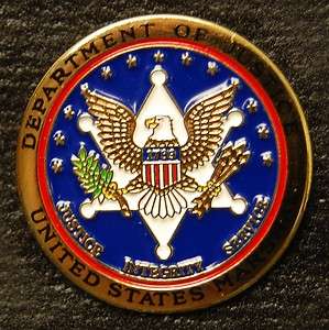 US Marshals Seal Pin (Gold Finish)  