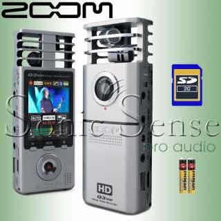Zoom Q3 HD Portable HD Video Recorder Digital Camcorder  