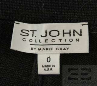 St. John Basics And Collection 2 Pair Grey And Black Knit Pant Set 
