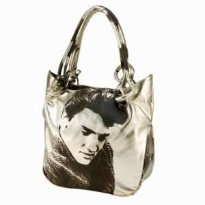  Elvis Presley Gold Metallic Purse Tote Bag *SALE*