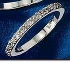 Sterling Silver CZ PAVE BAND Ring NIB SIZE 8 .925