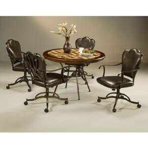   Piece Dining Set with Oxford Chair with Casters Furniture & Decor