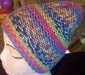 AWESOME WARM HAND KNITTED LADIES/TEEN MULTI COLORED HAT  