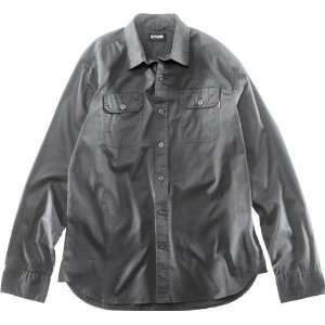  Plan B Elevate Large Small Medium Charcoal Twill Button Up 
