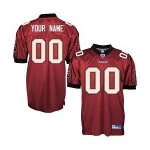   Reebok Tampa Bay Buccaneers Red Authentic Customized Jersey Sports