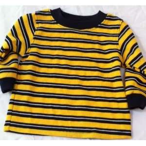   Baby Boy Infant 12 Months, Yellow and Black Striped Top Toys & Games