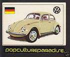 1971 FAMOUS CARS CARD #191 Volkswagen 1500 Beetle