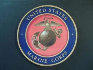 MARINE CORP MILITARY WALL PLAQUE  