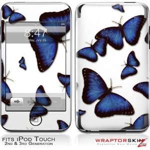  Touch 2G & 3G Skin and Screen Protector Kit   Butterflies Blue  