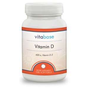    Vitamin D 3 (400 IU)   100 Softgel Capsules 