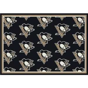  Anglo Oriental Pittsburgh Penguins 78 x 109 Repeat Rug 