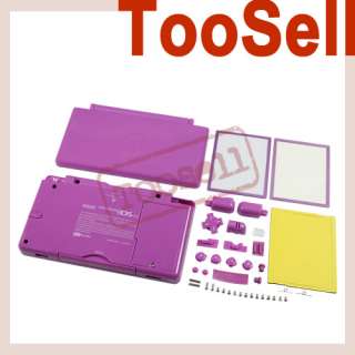 Caja violeta púrpura de la carcasa para Nintendo DS Lite NDSL EE.UU.