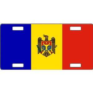 Moldova Flag Vanity License Plate