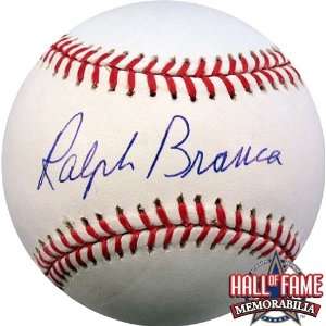 Ralph Branca Autographed/Hand Signed Official MLB Baseball 
