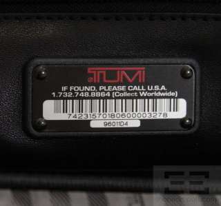 Tumi Black Leather Deluxe Computer Portfolio Briefcase  