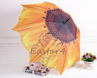 NEW Sunflower Bloom Sun/Rain Stick Umbrella  
