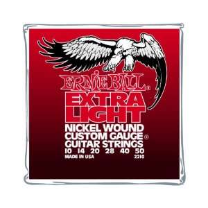  Ernie Ball 2210 Extra Light Electric Nickel Wound .010 