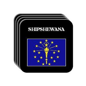  US State Flag   SHIPSHEWANA, Indiana (IN) Set of 4 Mini 