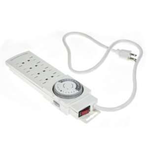  GE Indoor 24 Hour Power Strip Timer w/ 8 Outlets