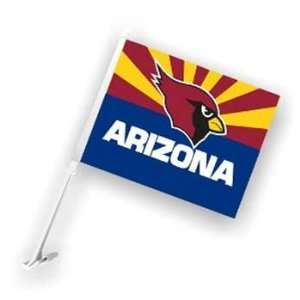 Arizona Cardinals Car Flags   Set of 2 Two Sided Sports 