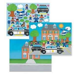  Dozen DYO Police Career Sticker Scenes Toys & Games