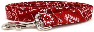 Red Bandana Martingale Pet Dog Collar  