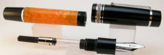 Delta Dolce Vita Oversize Orange/Black Fountain Pen   F  