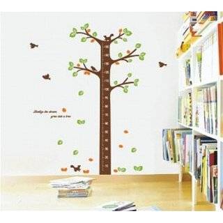   Growth Chart with Quote Wall Sticker Decal for Kids Room