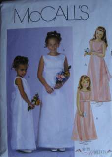 McCalls Flower Girls Dress Pattern M4763~Bridesmaid  
