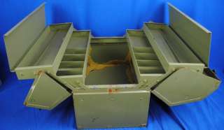   Large Craftsman Cantilever Green Tool Box Case 18x10x13.5  