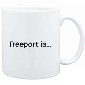Mug White  Freeport IS  Usa Cities 
