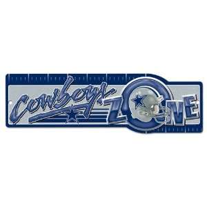  Dallas Cowboys Street Zone Sign