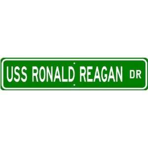  USS RONALD REAGAN CVN 76 Street Sign   Navy Sports 