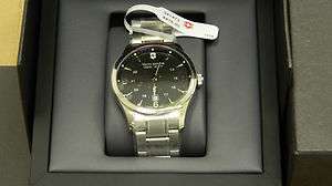 Victorinox Swiss Army Alliance Black Dial stainless Steel Mens Watch 