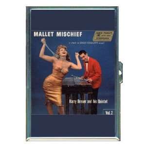 1950s Pin Up Mallet Mischief ID Holder, Cigarette Case or Wallet MADE 