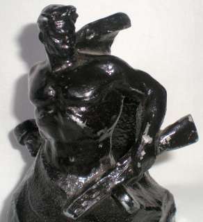 Vintage Soviet Sculpture Russian Soldier Statue Figure  